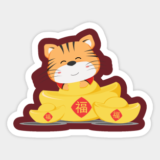 Tiger with Gold Sticker